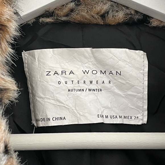 Zara Leopard Faux Fur Jacket - Picture 11 of 16